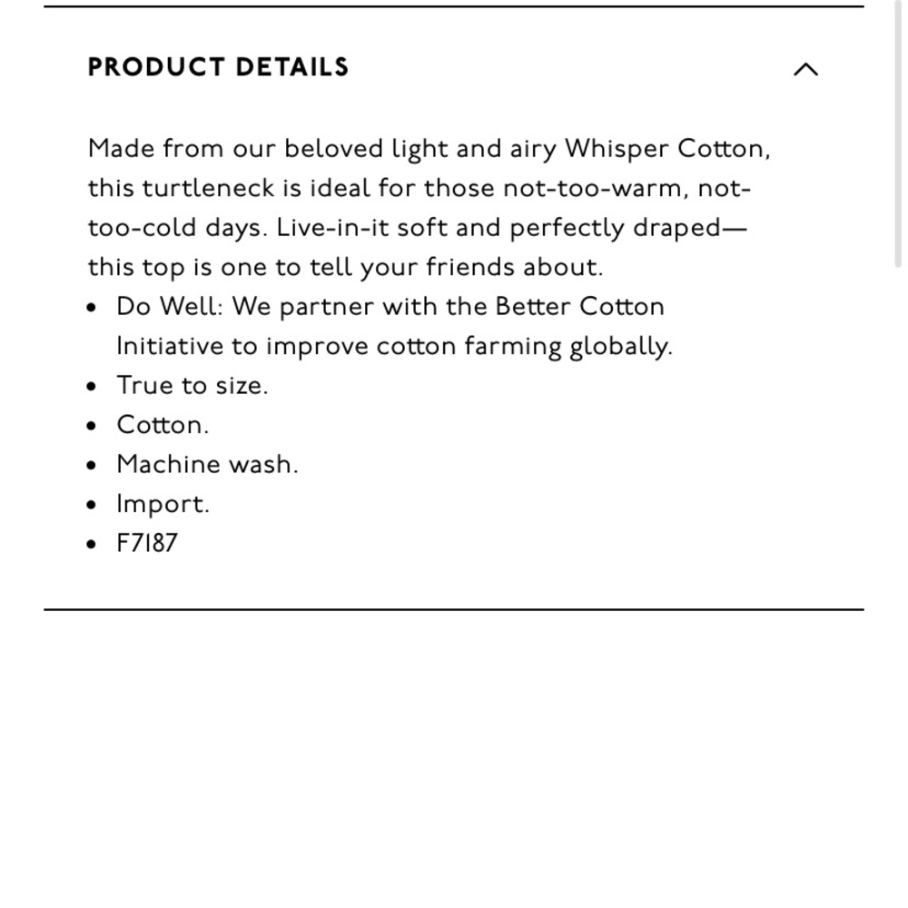 Madewell Whisper Cotton Turtleneck - Picture 5 of 5